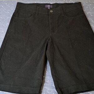 NYDJ black bermuda shorts size 6